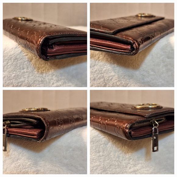 Gucci Guccissma $1100 Heart Long Wallet - Picture 11 of 17